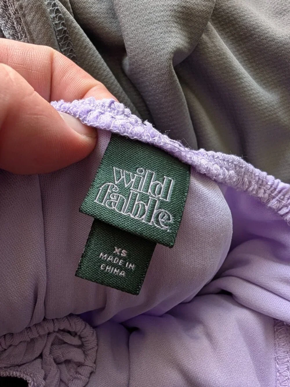 Wild Fable Lavender Smocked Ruffle Off-the-Shoulder Mini Dress XS